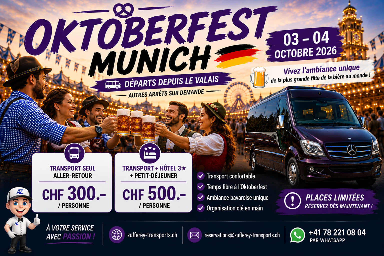 EXCURSION À L'OKTOBERFEST DE MUNICH – ALLEMAGNE 🇩🇪
